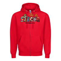 Red she i̇s strong proverbs 31 25 Zipper Hoodie - JahusDesignShop