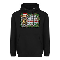 Black all i want for christmas is a cow Heavyweight Hoodie - RanaPortraitStore