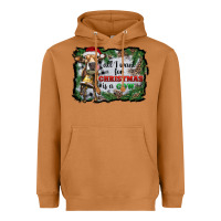 Meerkat all i want for christmas is a cow Heavyweight Hoodie - RanaPortraitStore