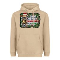 Mushroom all i want for christmas is a cow Heavyweight Hoodie - RanaPortraitStore