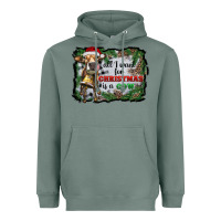 Sage all i want for christmas is a cow Heavyweight Hoodie - RanaPortraitStore