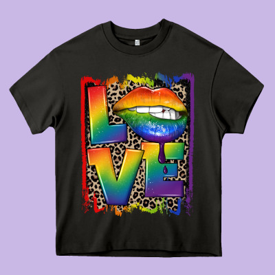 Love Pride Heavy Core Tee Designed By Cowgirlartshop
