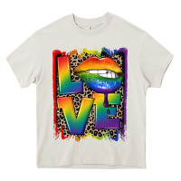 Cream Love pride Heavy Core Tee - CowGirlArtShop