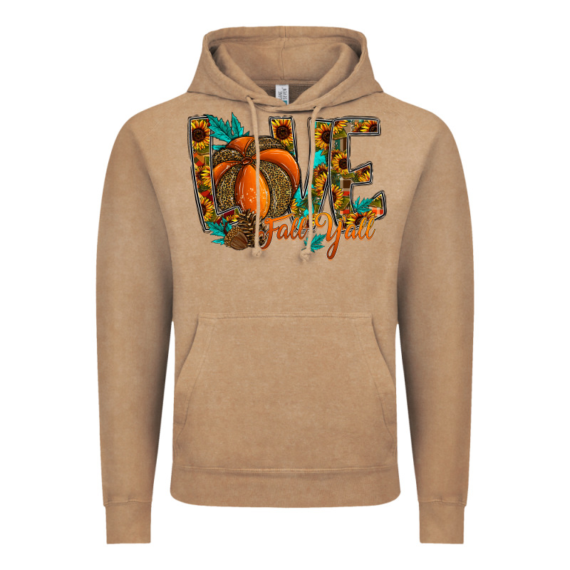 Love Fall Y'all Vintage Hoodie by CowhideDigitalArt | Teevron