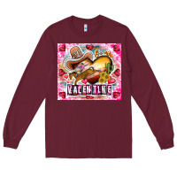 Burgundy Be Mine Valentine Long Sleeve Tee - CowhideDigitalArt