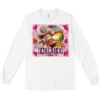 White Be Mine Valentine Long Sleeve Tee - CowhideDigitalArt