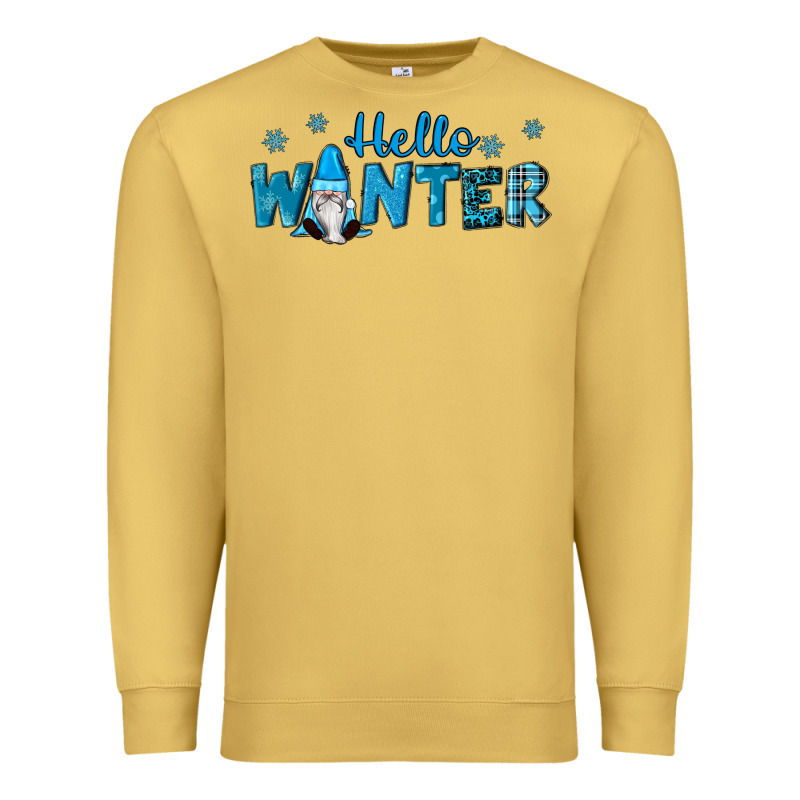 Hello Winter Gnomes Premium Sweatshirt by RanaPortraitStore | Teevron