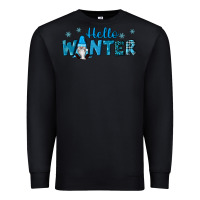 Black hello winter gnomes Premium Sweatshirt - RanaPortraitStore