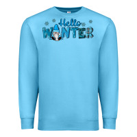 Ocean Blue hello winter gnomes Premium Sweatshirt - RanaPortraitStore