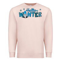 Pale Pink hello winter gnomes Premium Sweatshirt - RanaPortraitStore
