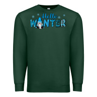 Sports Green hello winter gnomes Premium Sweatshirt - RanaPortraitStore