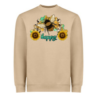 Mushroom bee happy honey comb Heavyweight Sweatshirt - JahusDesignShop