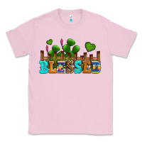 Bubblegum Pink blessed olivia Classic Tee - OliviaCreatesArt