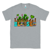 Heather Grey blessed olivia Classic Tee - OliviaCreatesArt