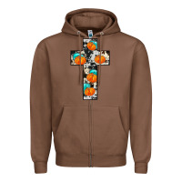 Chestnut pumpkin cross Zipper Hoodie - JahusDesignShop