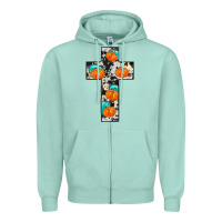 Seafoam pumpkin cross Zipper Hoodie - JahusDesignShop