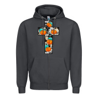 Smoke pumpkin cross Zipper Hoodie - JahusDesignShop