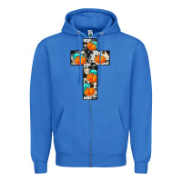 True Royal pumpkin cross Zipper Hoodie - JahusDesignShop