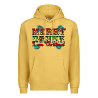 Antique Gold Merry Drink I Am Christmas Premium Hoodie - Artiststas
