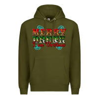 Army Green Merry Drink I Am Christmas Premium Hoodie - Artiststas