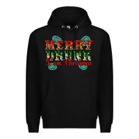 Black Merry Drink I Am Christmas Premium Hoodie - Artiststas