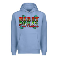 Colony Blue Merry Drink I Am Christmas Premium Hoodie - Artiststas