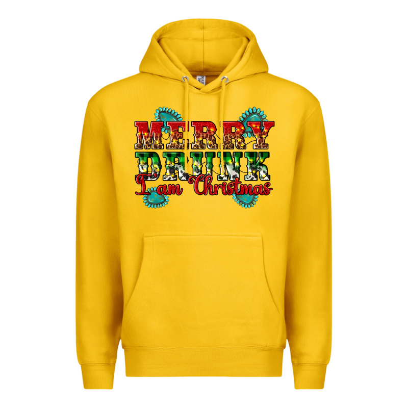 Merry Drink I Am Christmas Premium Hoodie by Artiststas | Teevron