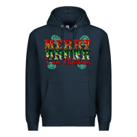 Navy Merry Drink I Am Christmas Premium Hoodie - Artiststas