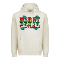 Oatmeal Heather Merry Drink I Am Christmas Premium Hoodie - Artiststas