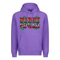 Purple Merry Drink I Am Christmas Premium Hoodie - Artiststas