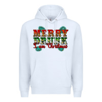 White Merry Drink I Am Christmas Premium Hoodie - Artiststas