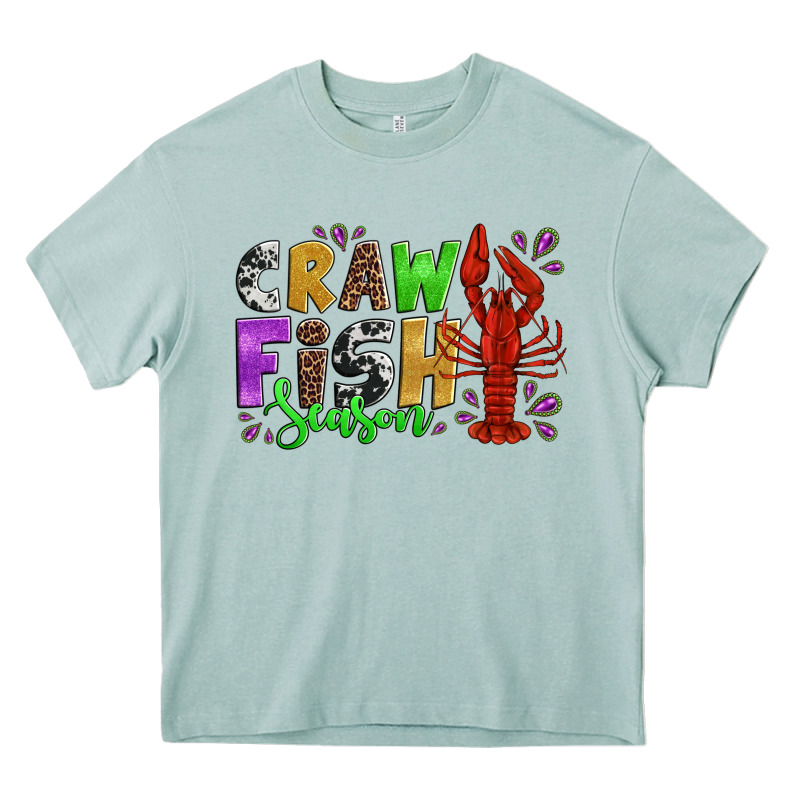 Crawfish Season Mardi Gras Carnival Heavy Core Tee by Jasminsmagicworld | Teevron