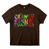 Chocolate Brown crawfish season mardi gras carnival Heavy Core Tee - Jasminsmagicworld