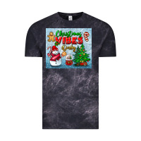 Cloud Black christmas vibes only tumbler Vintage Tee - BundleAndBundleShop
