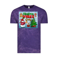 Cloud Purple christmas vibes only tumbler Vintage Tee - BundleAndBundleShop