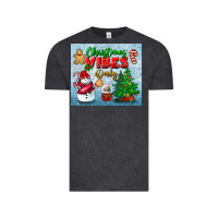 Vintage Black christmas vibes only tumbler Vintage Tee - BundleAndBundleShop