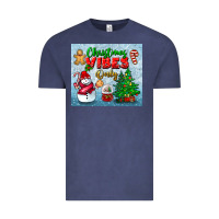 Vintage Denim christmas vibes only tumbler Vintage Tee - BundleAndBundleShop