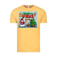 Vintage Mustard christmas vibes only tumbler Vintage Tee - BundleAndBundleShop
