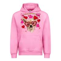 Fuchsia Pink valentine's day  chihuahua Urban Hoodie - RanaPortraitStore