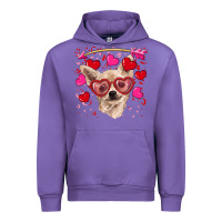 Tulip valentine's day  chihuahua Urban Hoodie - RanaPortraitStore