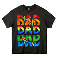 Asphalt Dad dad dad pride Heavy Core Tee - CowGirlArtShop