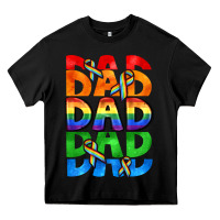 Black Dad dad dad pride Heavy Core Tee - CowGirlArtShop