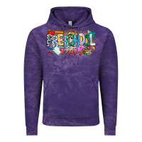Cloud Purple Precschool Teacher Vintage Hoodie - CowhideDigitalArt