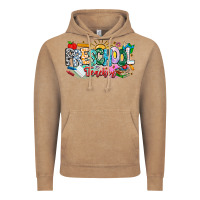 Vintage Coffee Precschool Teacher Vintage Hoodie - CowhideDigitalArt