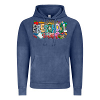 Vintage Denim Precschool Teacher Vintage Hoodie - CowhideDigitalArt