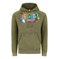 Vintage Olive Precschool Teacher Vintage Hoodie - CowhideDigitalArt