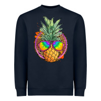Navy pineapple and glasses Heavyweight Sweatshirt - JahusDesignShop