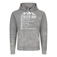 Cloud Rock hiking 6 stages of hiking funny hiking nature adventure Vintage Hoodie - baoMotion