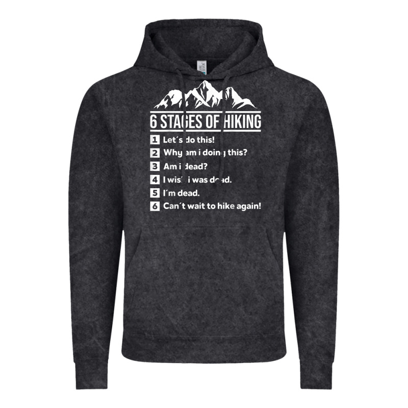 Hiking 6 Stages Of Hiking Funny Hiking Nature Adventure Vintage Hoodie by baoMotion | Teevron