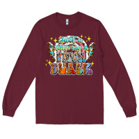 Burgundy just a little ray of pitch black Long Sleeve Tee - CowhideDigitalArt